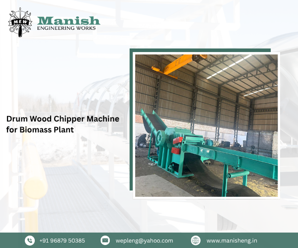 Drum Wood Chipper Machine for Biomass Plant