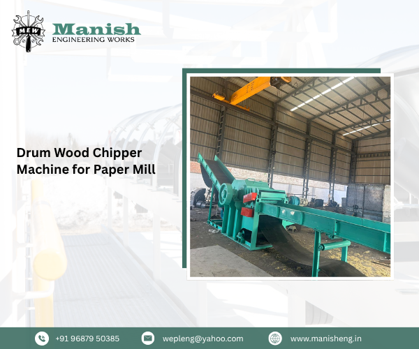 Drum Wood Chipper Machine for Paper Mill